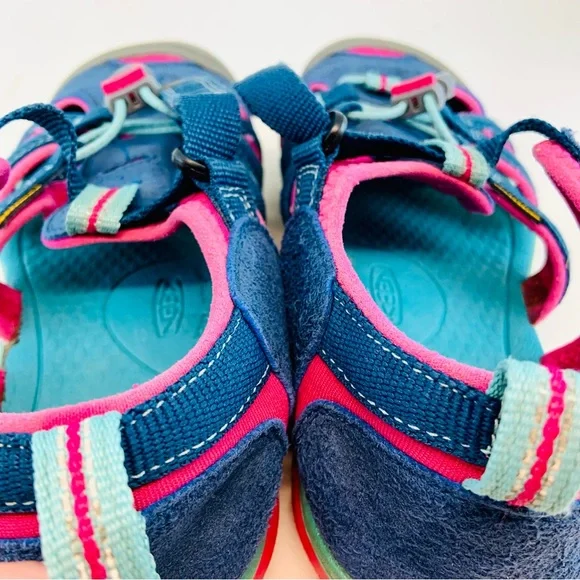 KEEN Big Kid's Youth Blue Pink Seacamp II CNX Waterproof Sandals size 3 EU 35 - Picture 6 of 11